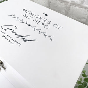 Personalised Any Message White Wooden Keepsake Memory Box - 3 Sizes