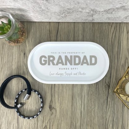 Personalised Bold Text Trinket Tray