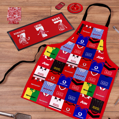 Manchester Red Football BBQ Box Bundle | Retro Man-Cave Set