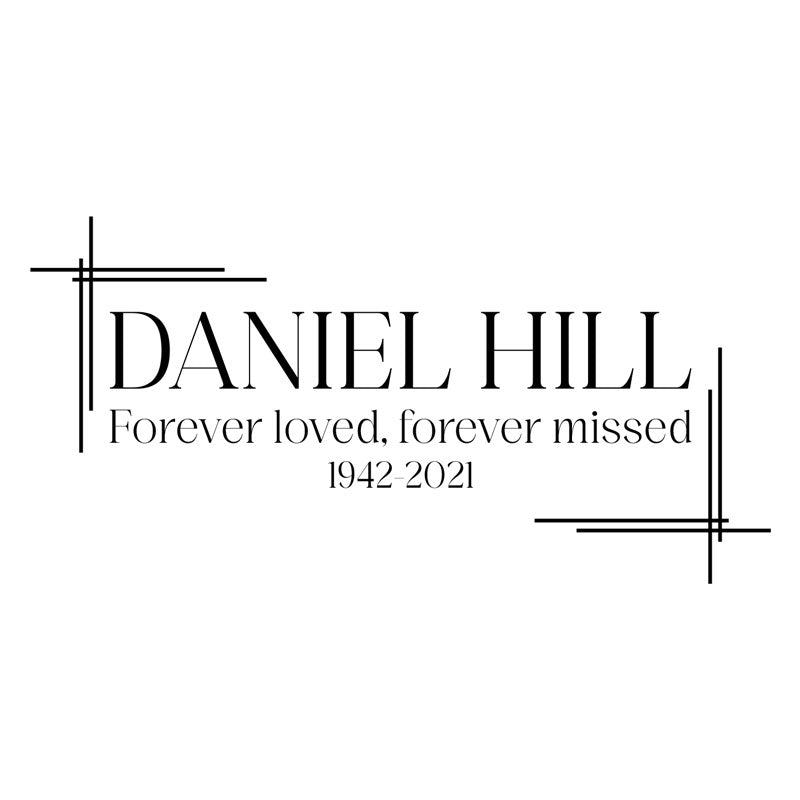 Personalised Oak Urn with Modern Engraving on Brass Effect Plaque