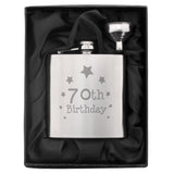 70th Birthday Hip Flask