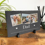 Personalised Photo Slate With Stand 30 x 20cm