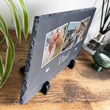 Personalised Photo Slate With Stand 30 x 20cm