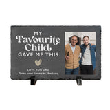 Personalised My Favourite Child Gave Me This Photo Slate With Stand 30 x 20cm