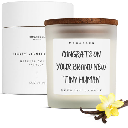 New Mum Candle - Luxury Vanilla Soy 220g | New Mum Gift