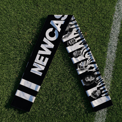 Newcastle Legends - Knitted Eyelet Football Scarf