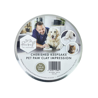 Pet Paw Print Clay Impression Tin
