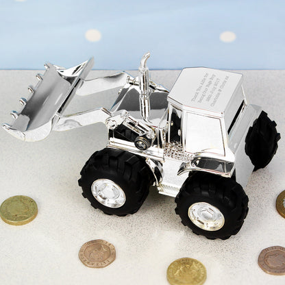 Personalised Digger Money Box