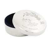 Personalised Birthday Round Trinket Box