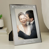 Personalised Silver 5x7 Decorative Our Daughters Wedding Photo Frame