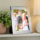 Personalised Silver 5x7 Decorative Mother & Father of the Bride Photo Frame