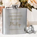 Personalised Classic Stainless Steel Hip Flask