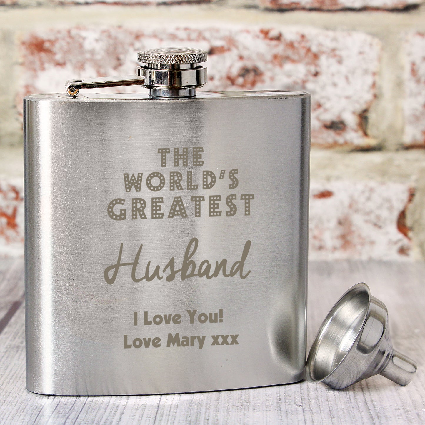 Personalised The Worlds Greatest Hip Flask