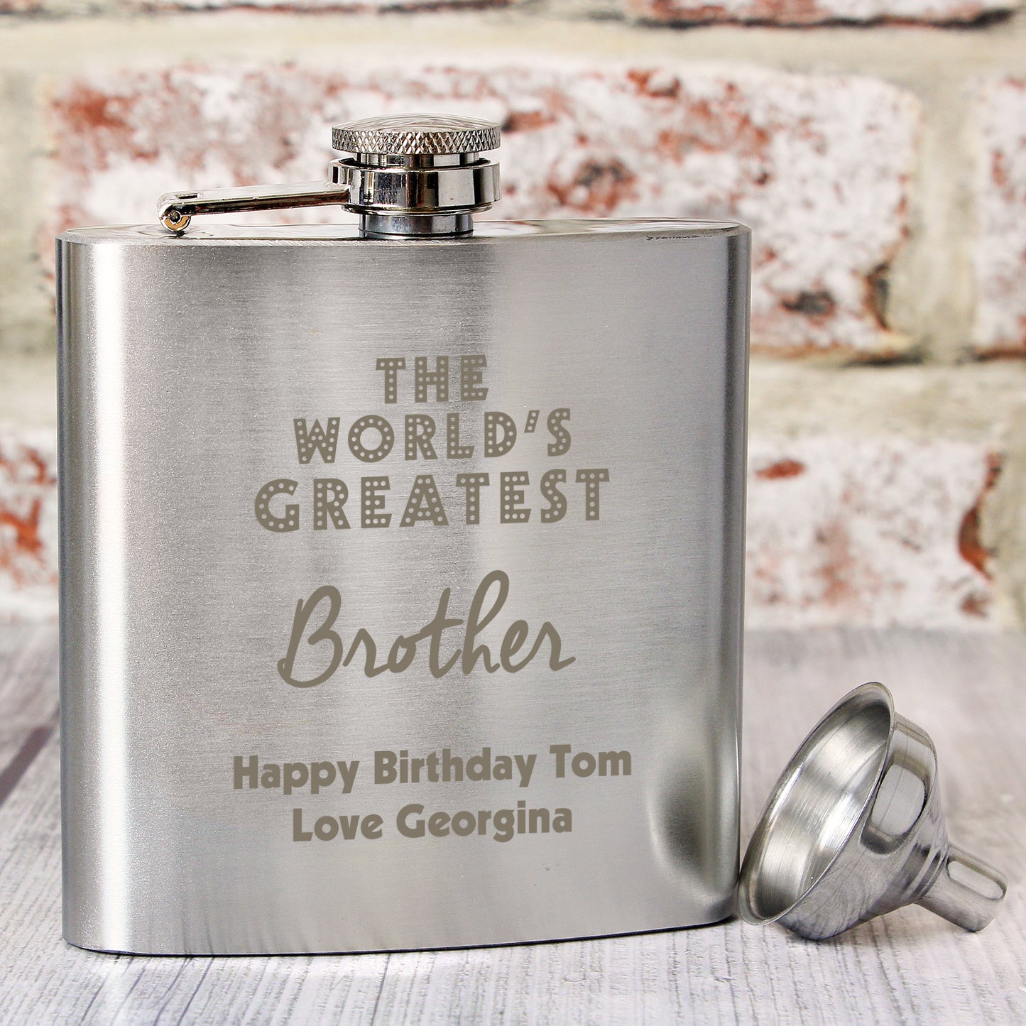 Personalised The Worlds Greatest Hip Flask