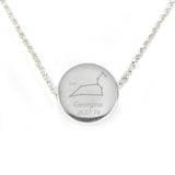 Personalised Leo Zodiac Star Sign Silver Tone Necklace (July 23rd - August 22nd)