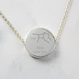 Personalised Virgo Zodiac Star Sign Silver Tone Necklace (August 23rd - September 22nd)