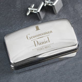 Personalised Groomsman Cufflink Box