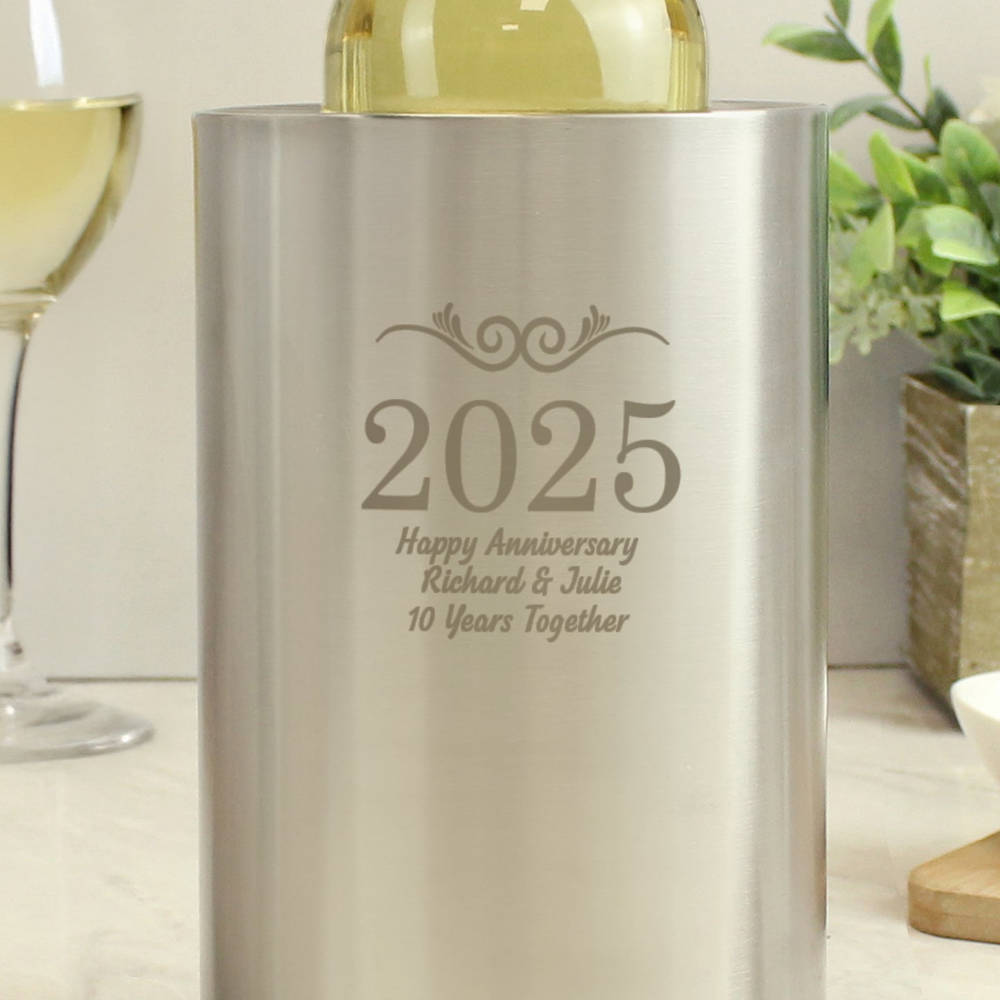 Personalised Number Frame Wine Cooler