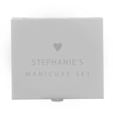 Personalised Heart Manicure Set