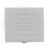 Personalised Any Message Manicure Set