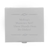 Personalised Any Message Manicure Set