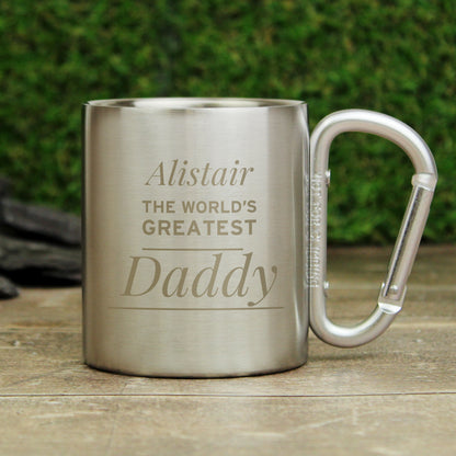 Personalised 'Any Message' Stainless Steel Mug