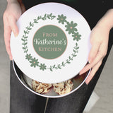 Personalised Floral Cake Tin