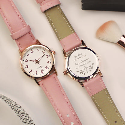 Personalised Holy Communion/Christening Pink Watch