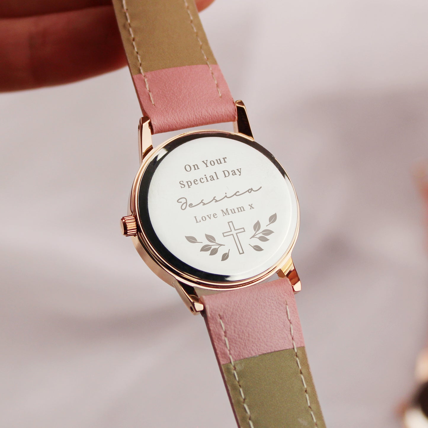 Personalised Holy Communion/Christening Pink Watch
