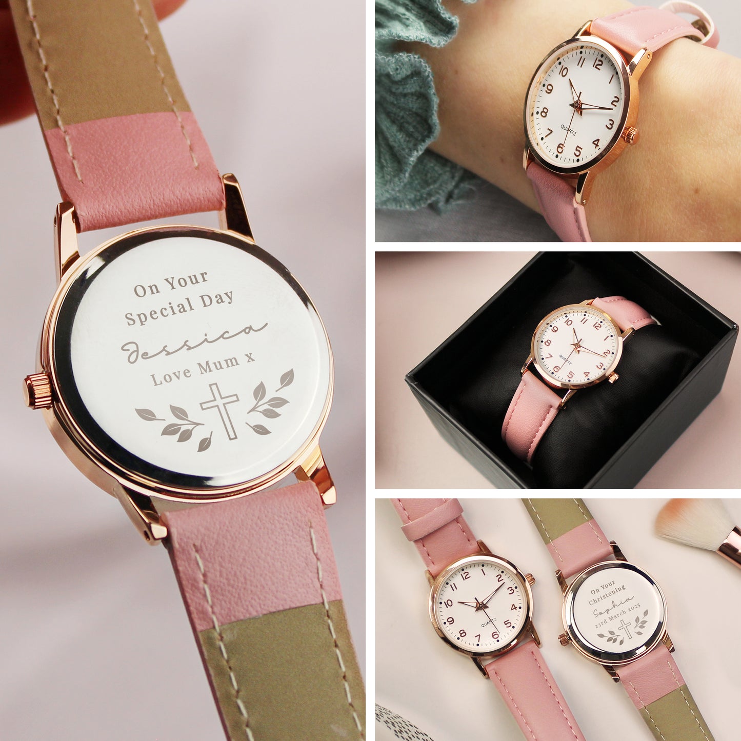 Personalised Holy Communion/Christening Pink Watch