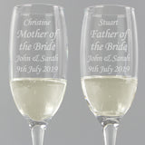 Personalised Celebration Pair of Flutes