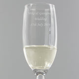 Personalised Traditional Toast Flute