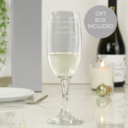 Personalised Traditional Toast Flute