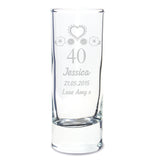 Personalised Birthday Craft Shot Glass Engraved
