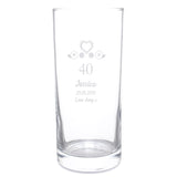 Personalised Birthday Craft Hi Ball Glass