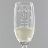 Personalised Birthday Craft Flute Glass