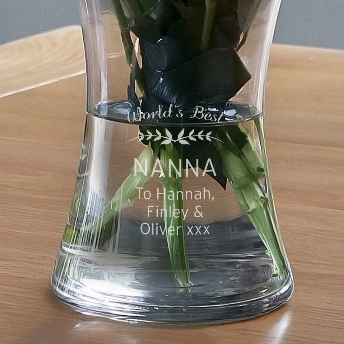 Personalised Classic Glass Vase