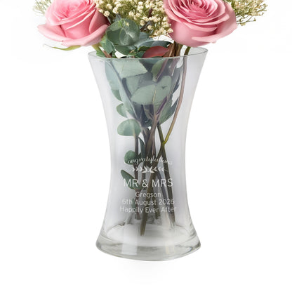 Personalised Classic Glass Vase