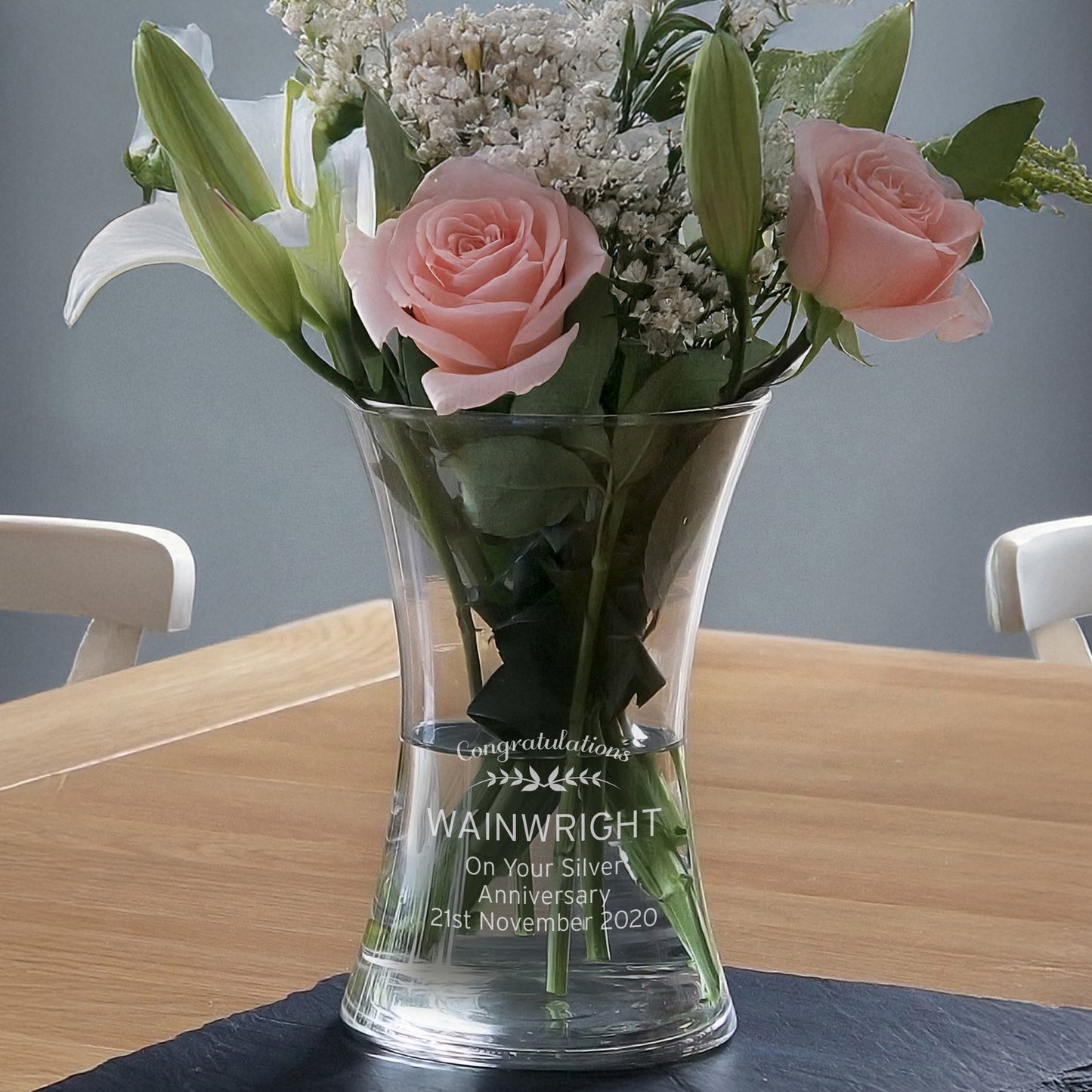 Personalised Classic Glass Vase