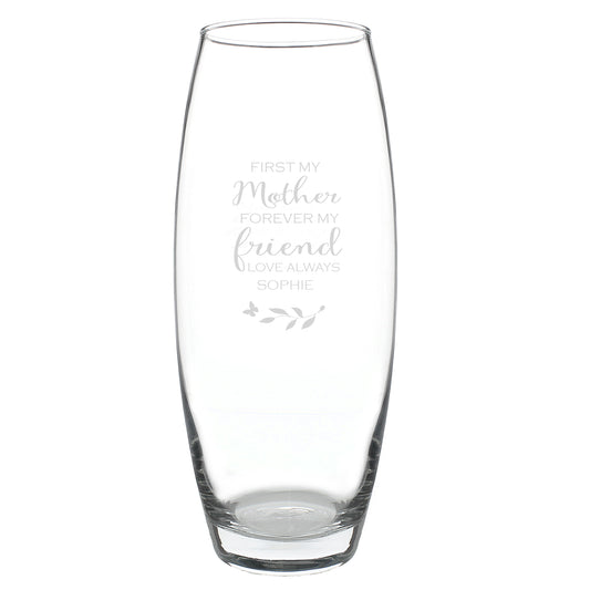 Personalised First My Mother Forever My Friend Bullet Vase
