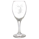 Personalised Unicorn Engraved Wine Glass