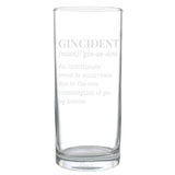 Personalised Gincident Hi Ball Glass