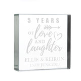 Personalised Arrow Anniversary Crystal Token