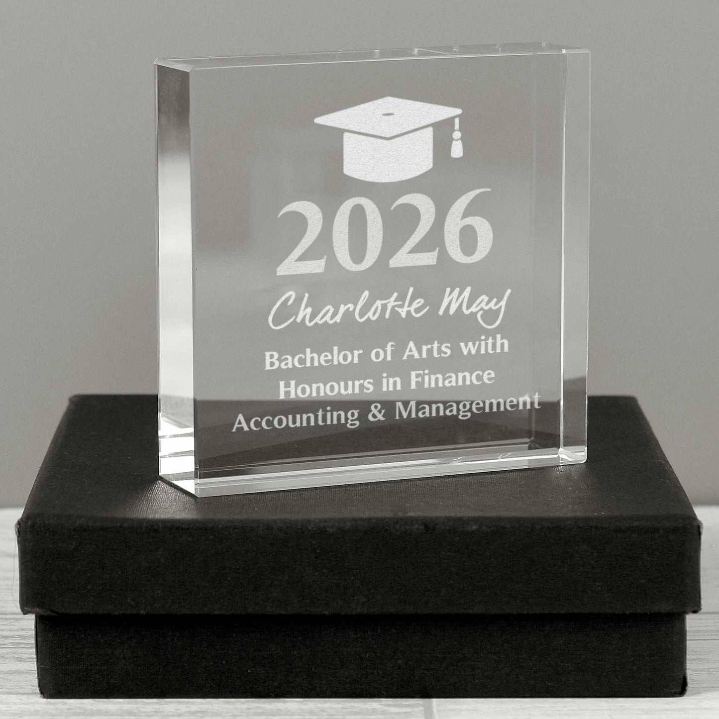 Personalised Graduation Crystal Token