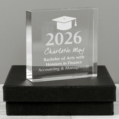 Personalised Graduation Crystal Token