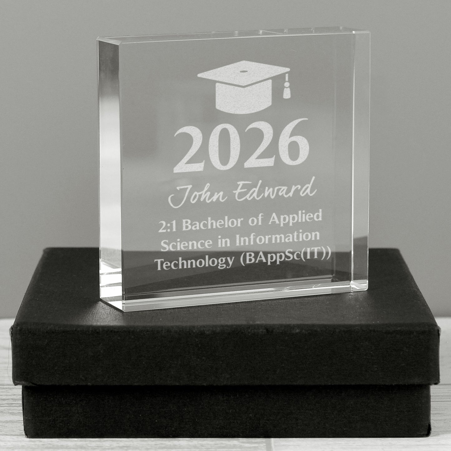 Personalised Graduation Crystal Token