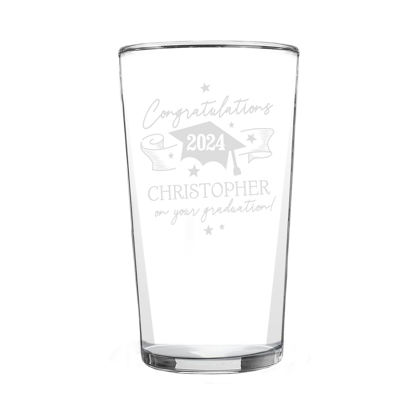 Personalised Graduation Pint Glass åÊ