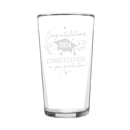 Personalised Graduation Pint Glass åÊ