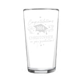 Personalised Graduation Pint Glass 