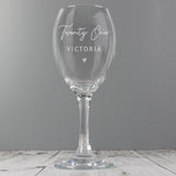 Personalised Big Age Wine Glass